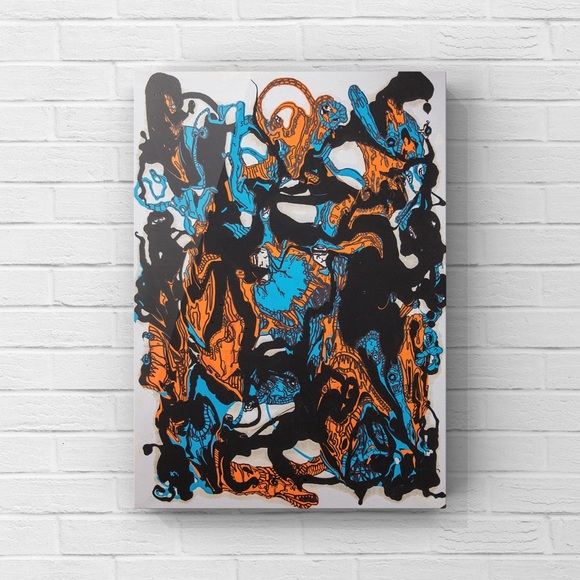 Monster Mash, Large, Mixed Media, Original Design Painting - Picture 1 of 5